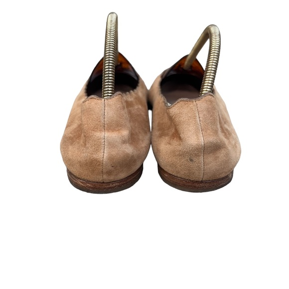 Chloe Scallop Flats Tan Soft Suede Flats Womens Size 36 EU 6 US Used - Picture 7 of 13